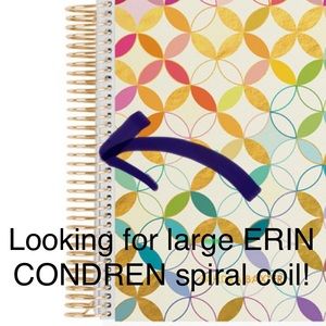 ISO LARGE Erin Condren spiral COIL